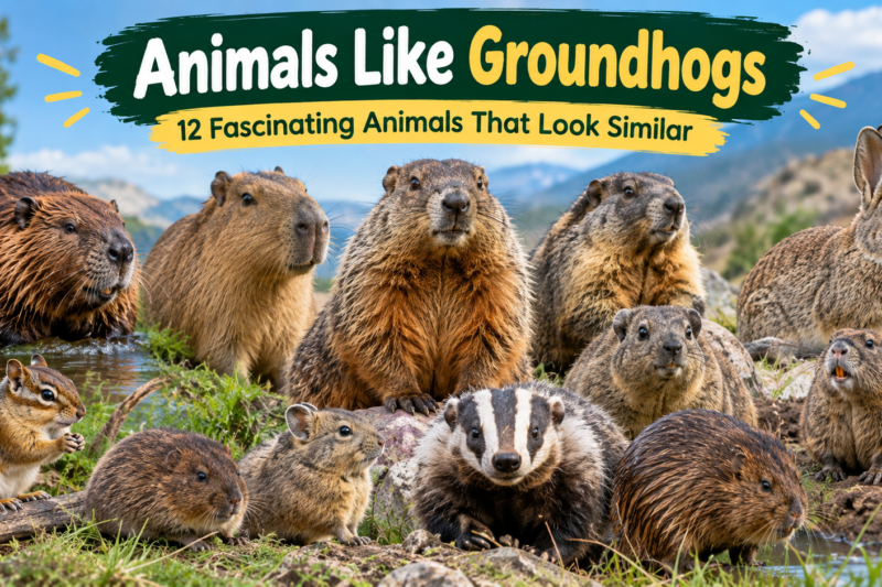 Animals Like Groundhogs: 12 Fascinating Animals That Look Similar