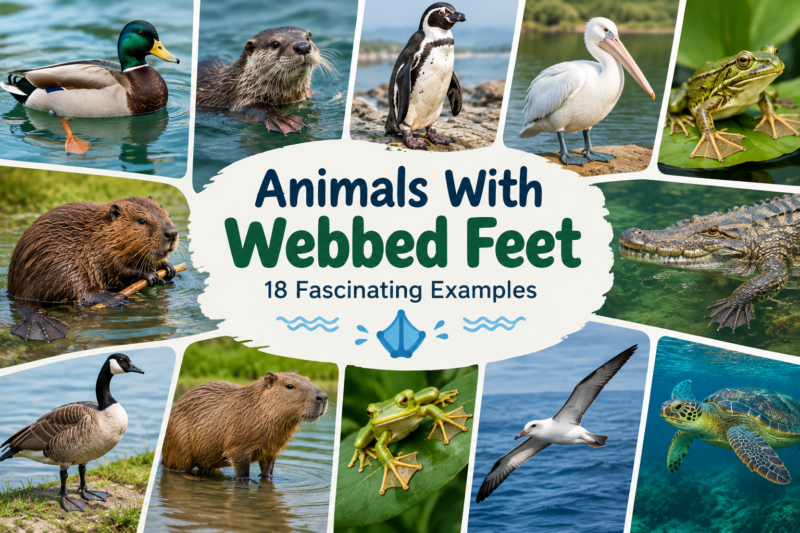 Animals With Webbed Feet: 18 Fascinating Examples