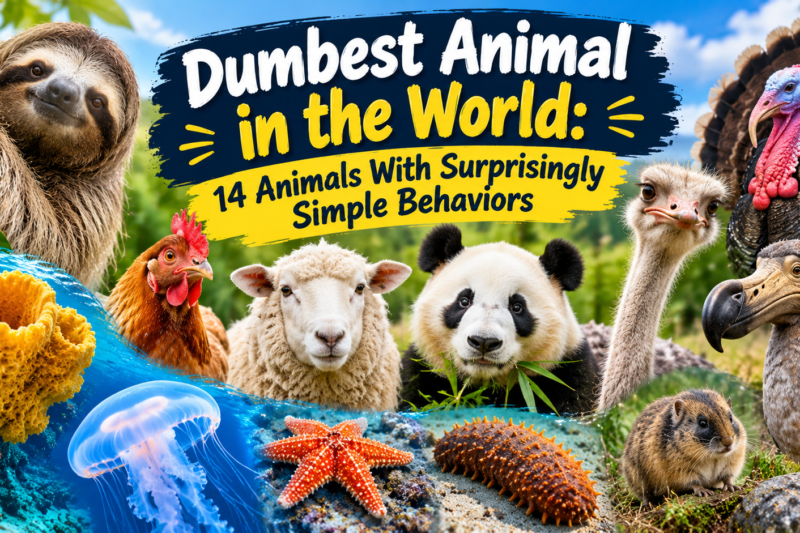 Dumbest Animal in the World: 14 Animals With Surprisingly Simple Behaviors