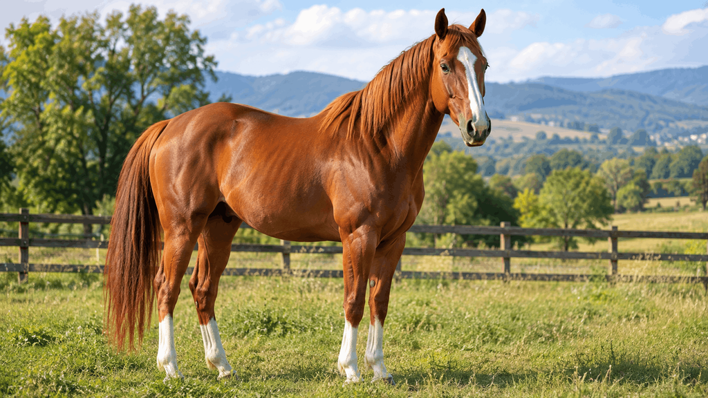 Horse with genetic condition