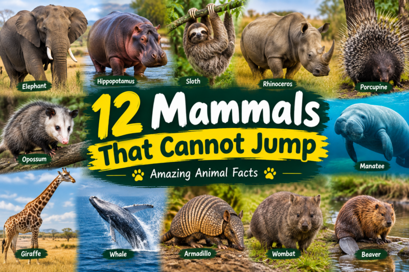 12 Mammals That Cannot Jump: Amazing Animal Facts