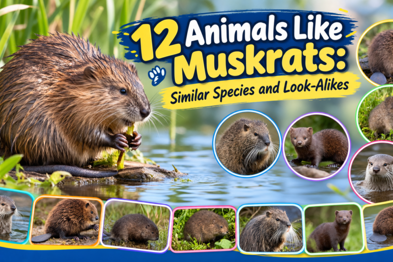 12 Animals Like Muskrats: Similar Species and Look-Alikes