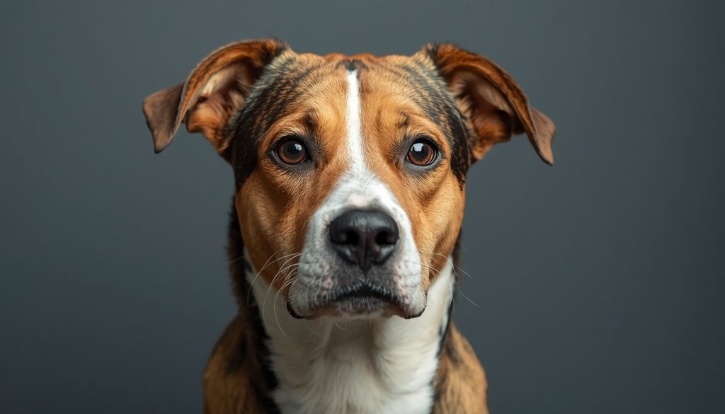 anxious dog showing nervous body language