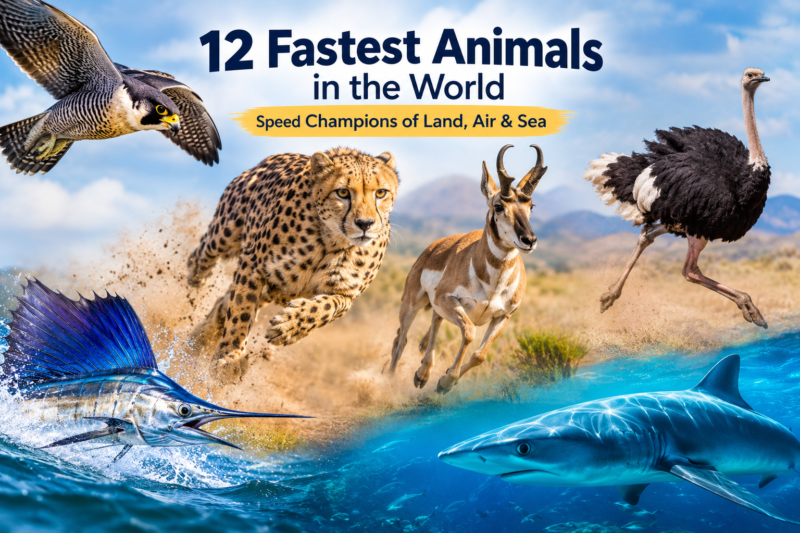 12 Fastest Animals in the World: Speed Champions of Land, Air & Sea