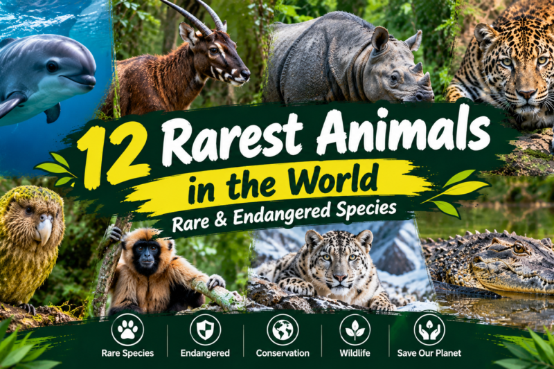 12 Rarest Animals in the World: Rare & Endangered Species