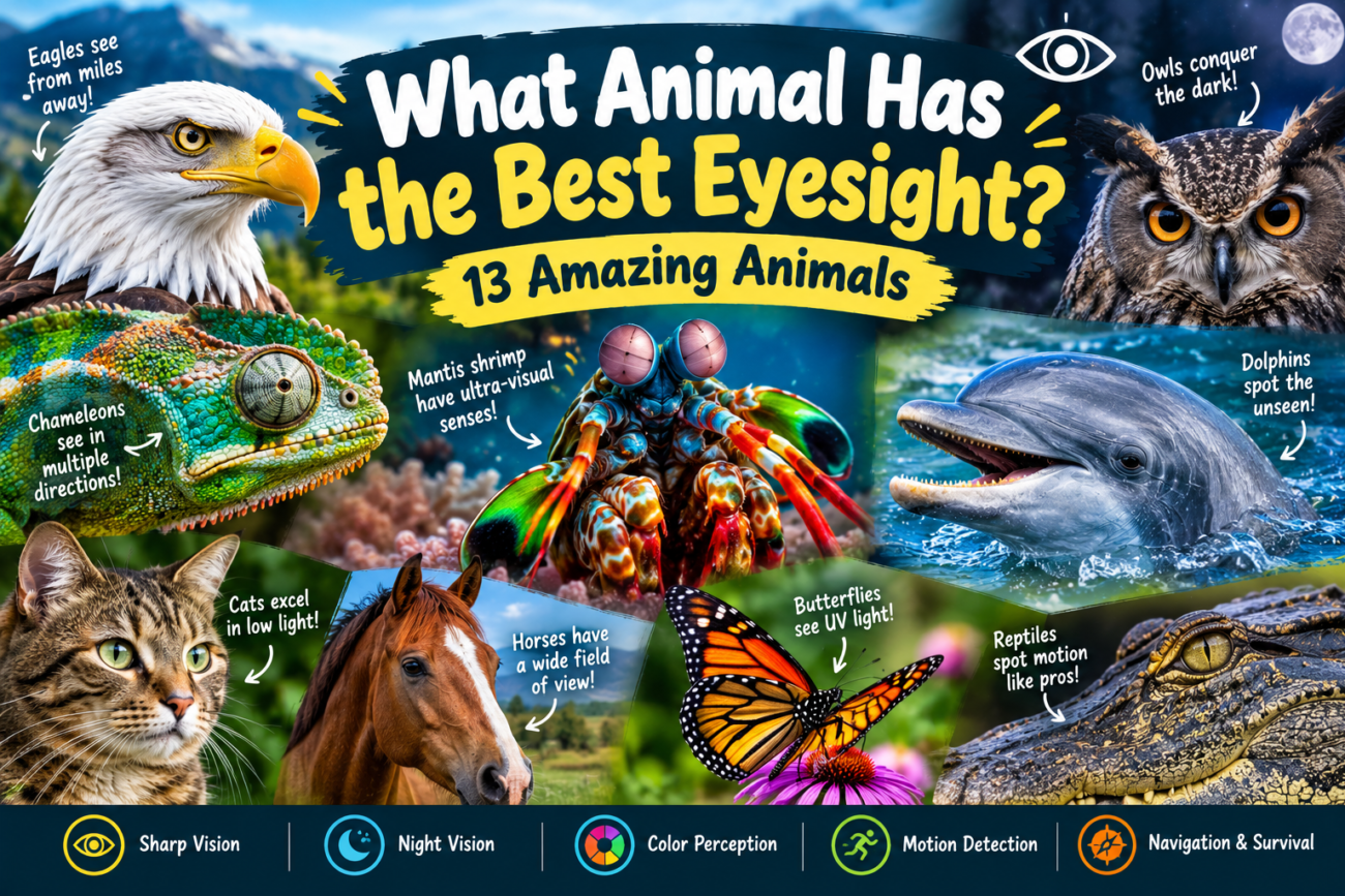 what animal has the best eyesight