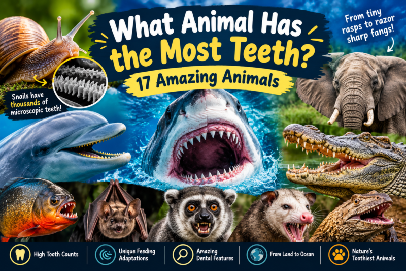 What Animal Has the Most Teeth? 17 Toothiest Animals