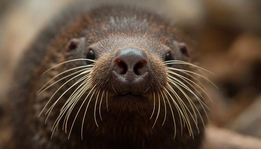 Star-nosed mole showing its distinctive star-shaped nose