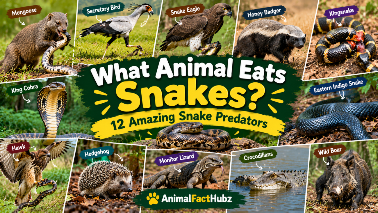 what animal eats snakes