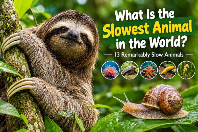 What Is the Slowest Animal in the World? 13 Remarkably Slow Animals